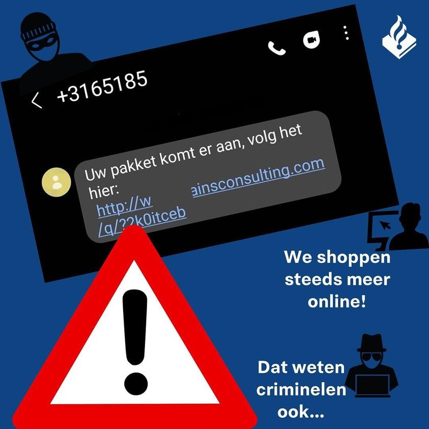 Waarschuwing politie: criminelen versturen sms om app te installeren