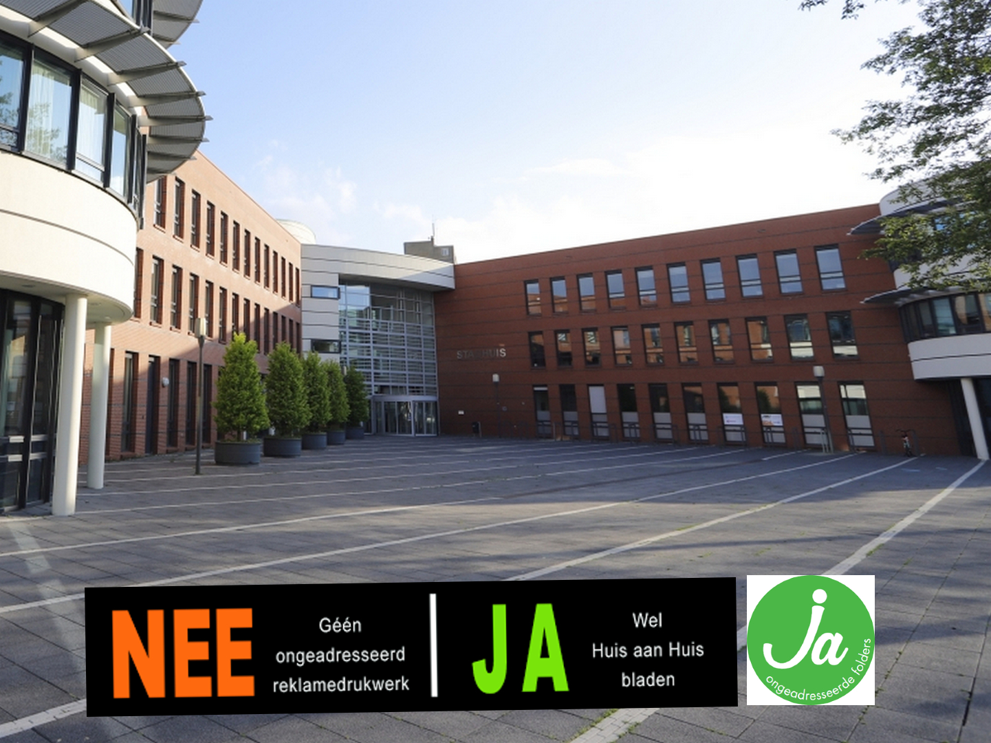 Ook in Kampen, de JA-sticker voor het ontvangen van ongeadresseerd drukwerk